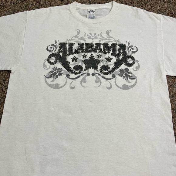 🎸 '17 Alabama Band Deep South Original Country Rock Text Star Loop Wrap Tee - Picture 14 of 14